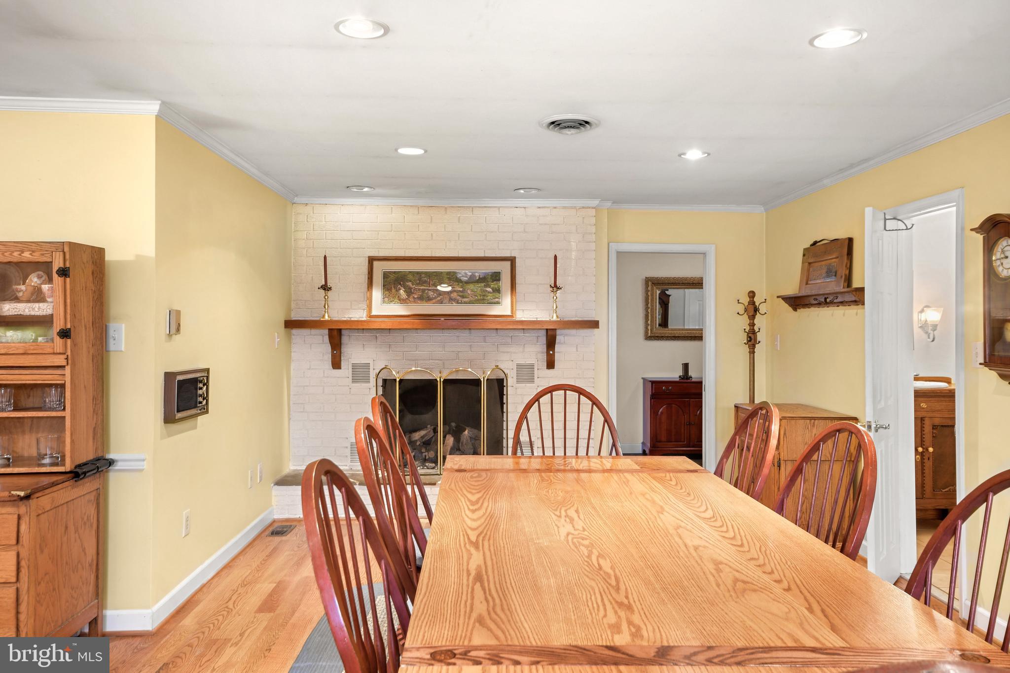6123 Long Branch Road Frederick, MD 21701 - Photo 14 of 74 Eat-in kitchen with cozy fireplace.