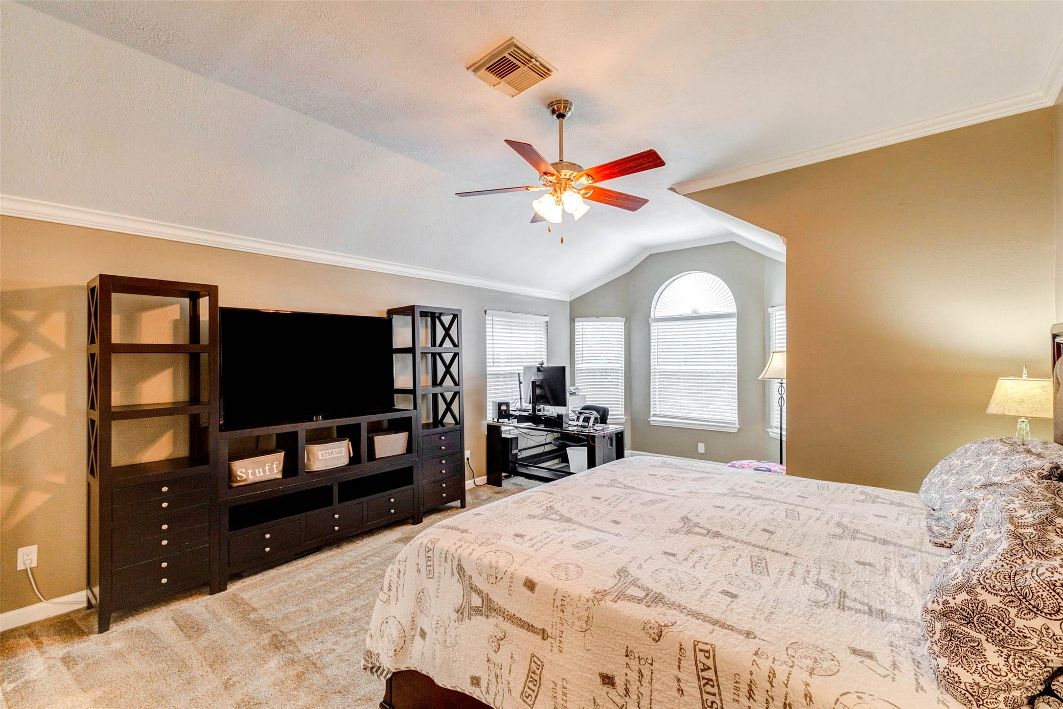 6334 Sampras Ace Court Spring, TX 77379 - Photo 32 of 48 Very large primary with an extra seating area being used as an office at this time.