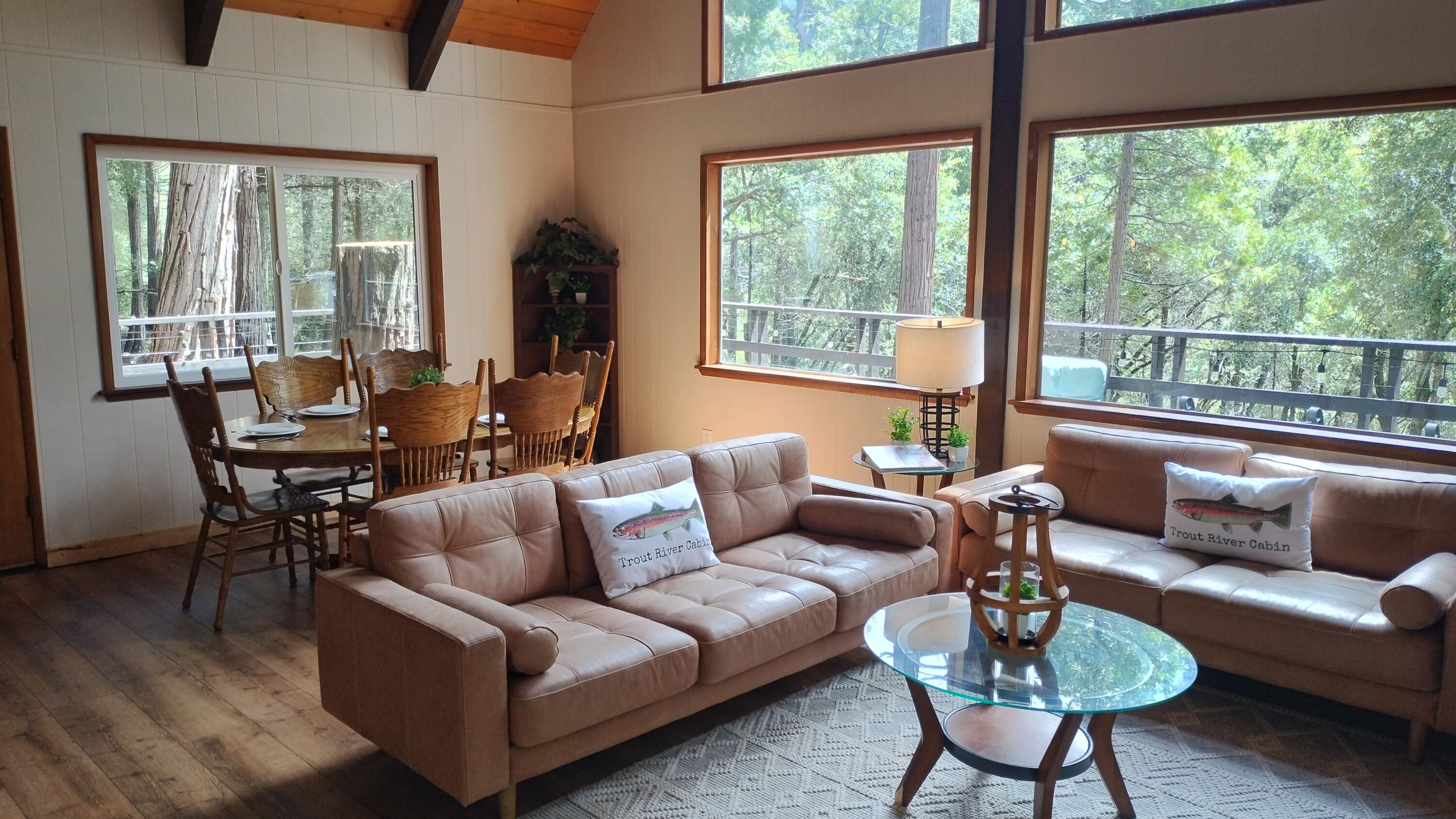 1693 Forest Rte 21S94 Camp Nelson, CA 93265 - Photo 11 of 86 a living room with furniture and a large window