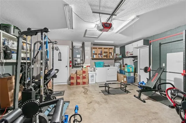 a view of backyard with tub and trees
