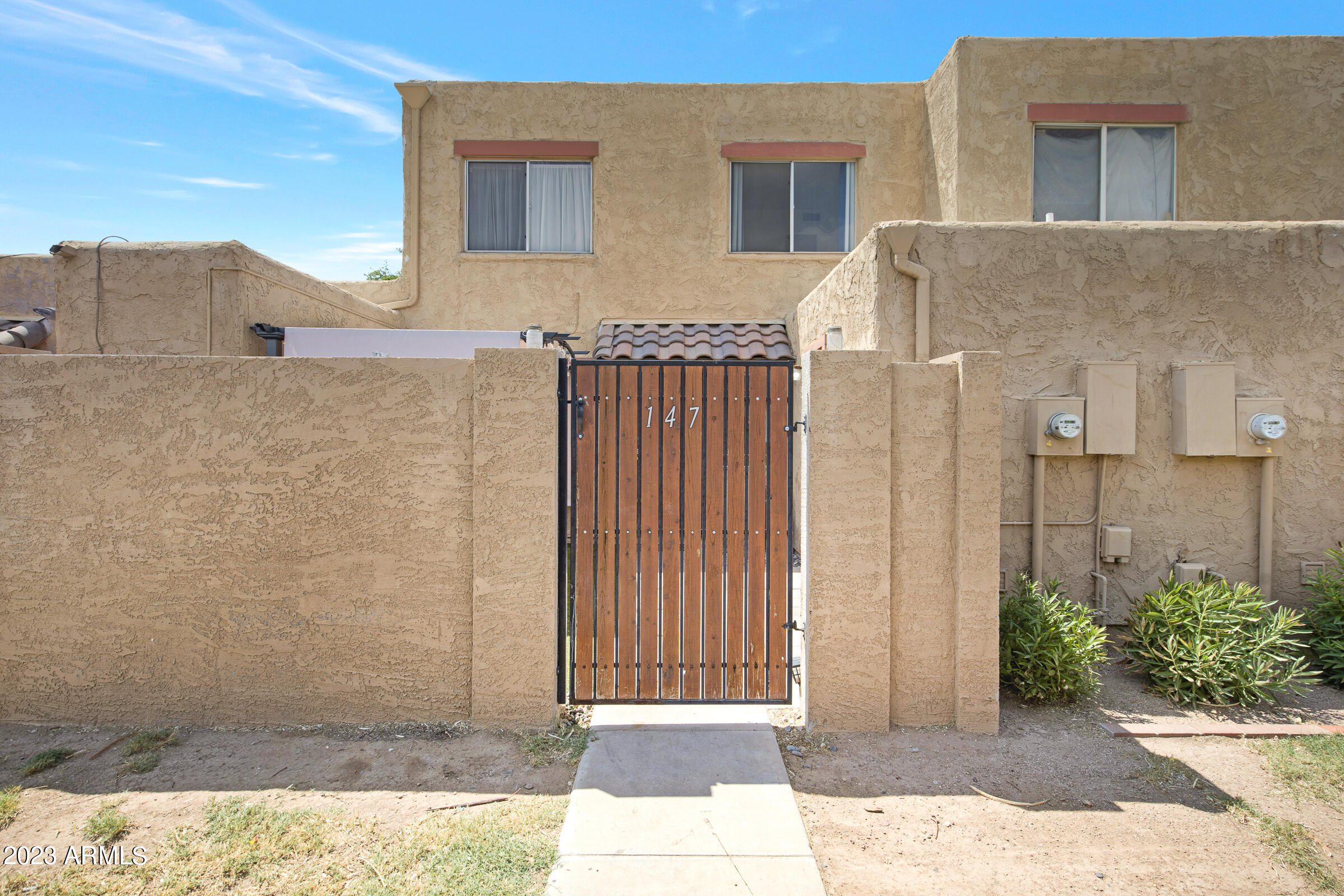 a view of a brick house