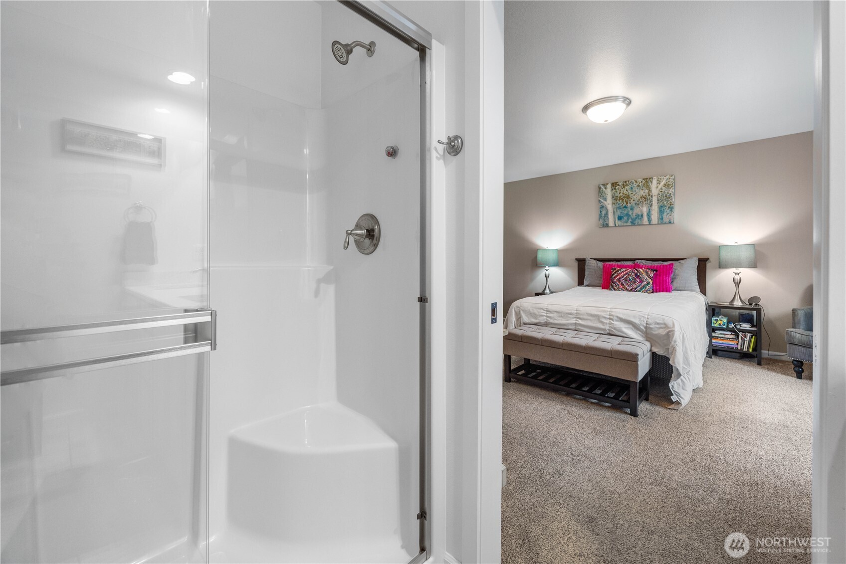 479 Spring View Place Chelan, WA 98816 - Photo 25 of 37 a en suite bathroom with a sink and a shower