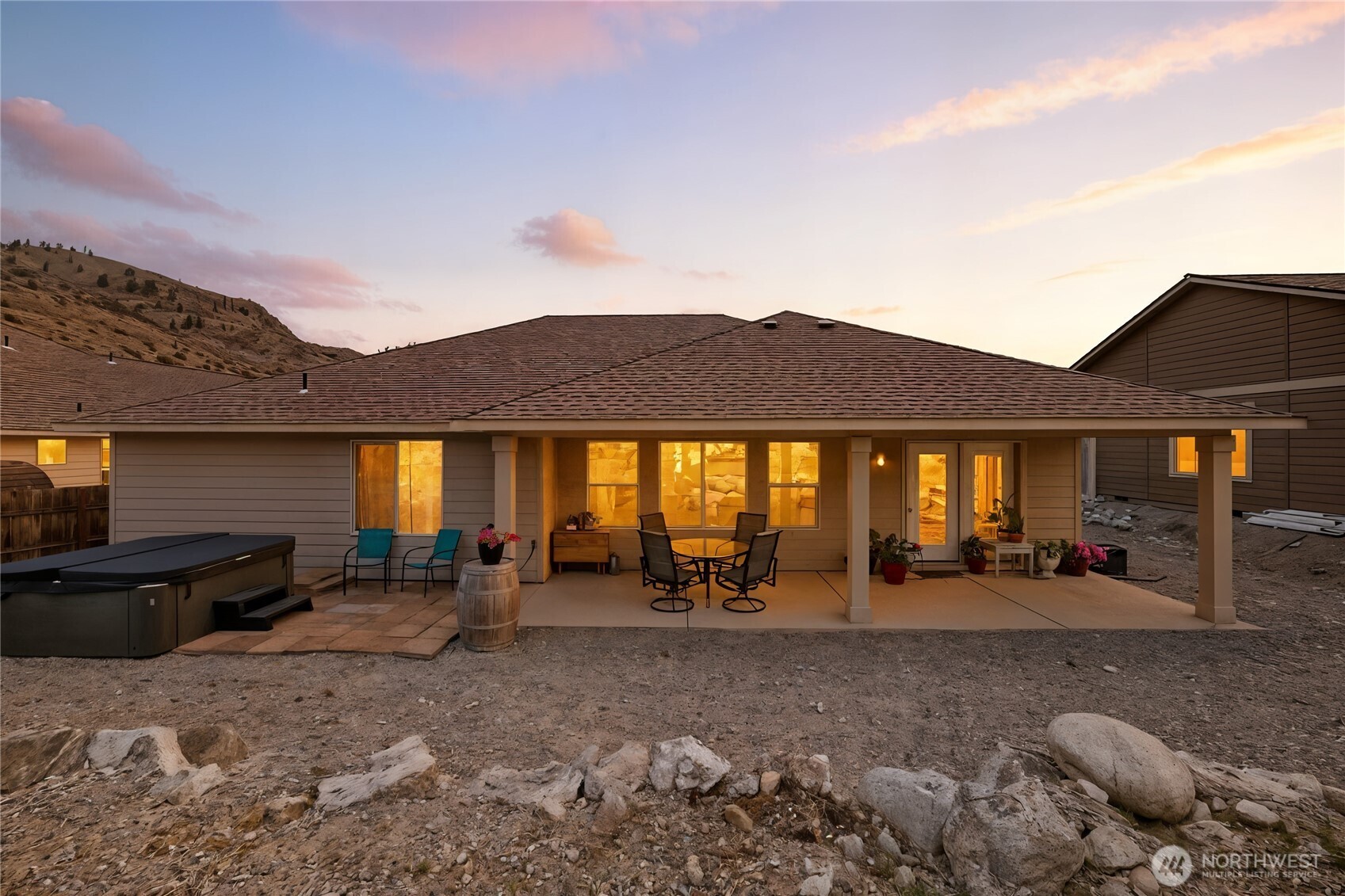 479 Spring View Place Chelan, WA 98816 - Photo 36 of 37 a view of a house with backyard and porch