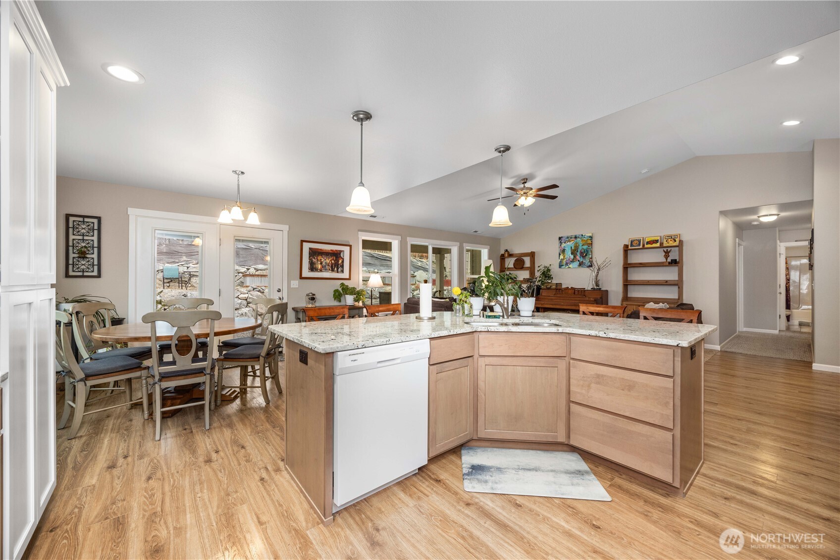 479 Spring View Place Chelan, WA 98816 - Photo 7 of 37 a kitchen with white cabinets and sink
