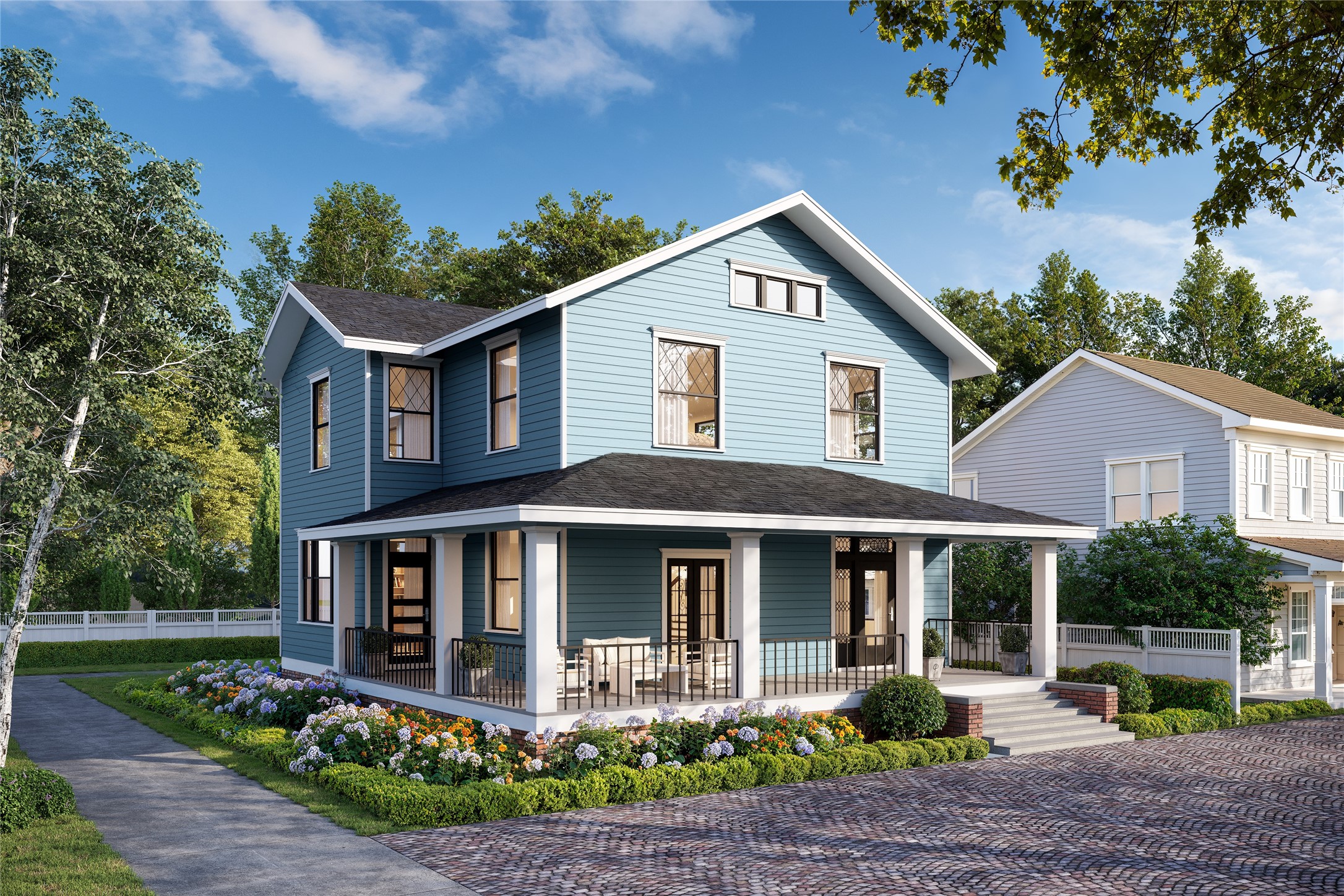 404 Avondale Street Houston, TX 77006 - Photo 2 of 7 a front view of a house with garden