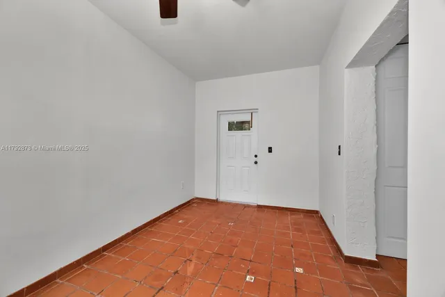 a view of an empty room