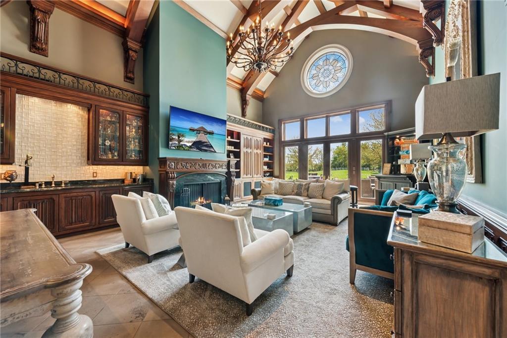 152 Justabout Road Venetia, PA 15367 - Photo 14 of 50 a living room with fireplace furniture and a large window