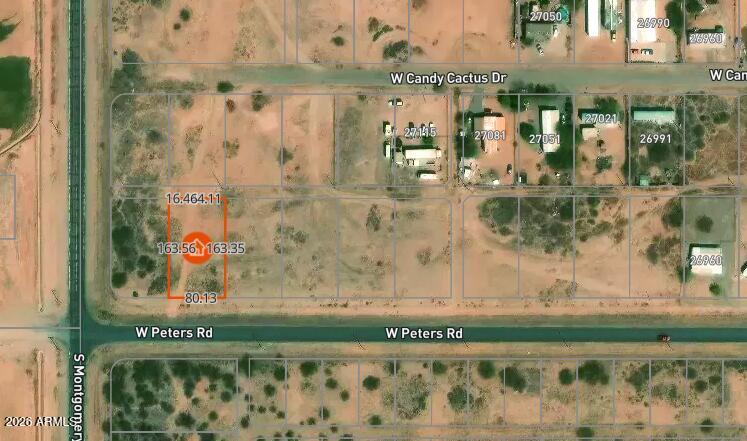 27242 West Peters Road, Unit C8 Casa Grande, AZ 85193 - Photo 1 of 5 aerial with measurements