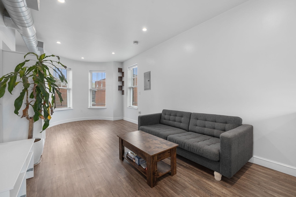 105 Broadway, Unit 2 Chelsea, MA 02150 - Photo 4 of 9 a living room with furniture and a potted plant