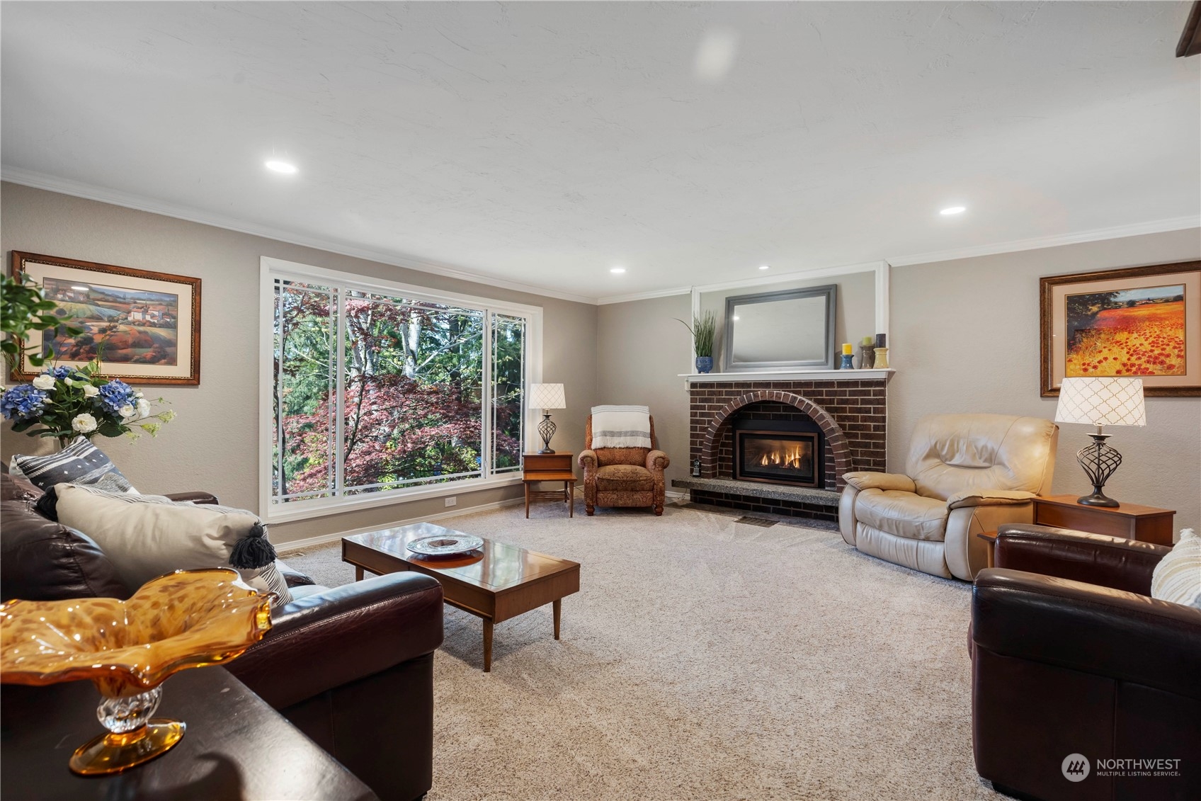 120 221st Street Southwest Bothell, WA 98021 - Photo 6 of 40 a living room with furniture and a fireplace