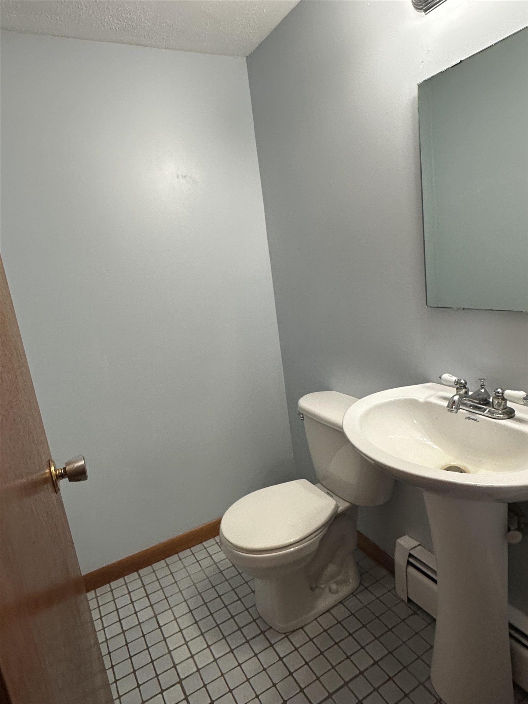 14400-3 3 Mile Road Savanna, IL 61074 - Photo 10 of 19 a bathroom with a sink a toilet a mirror and shower