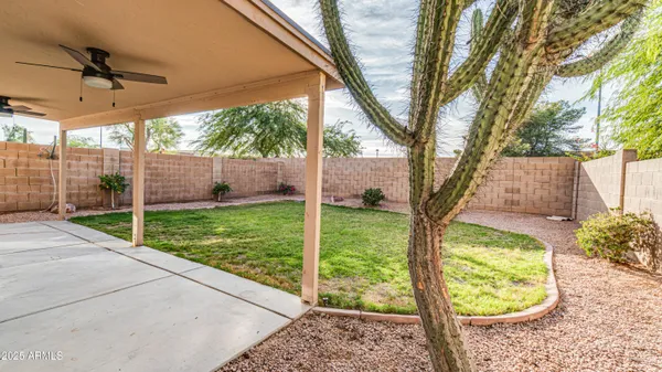 a view of a yard with porch