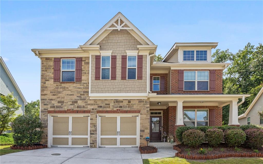 a front view of a house