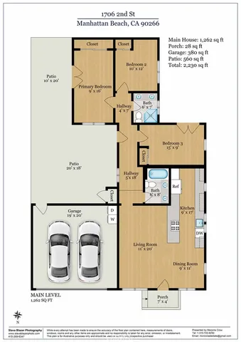 $7,250 | 1706 2nd Street, Manhattan Beach, CA 90266