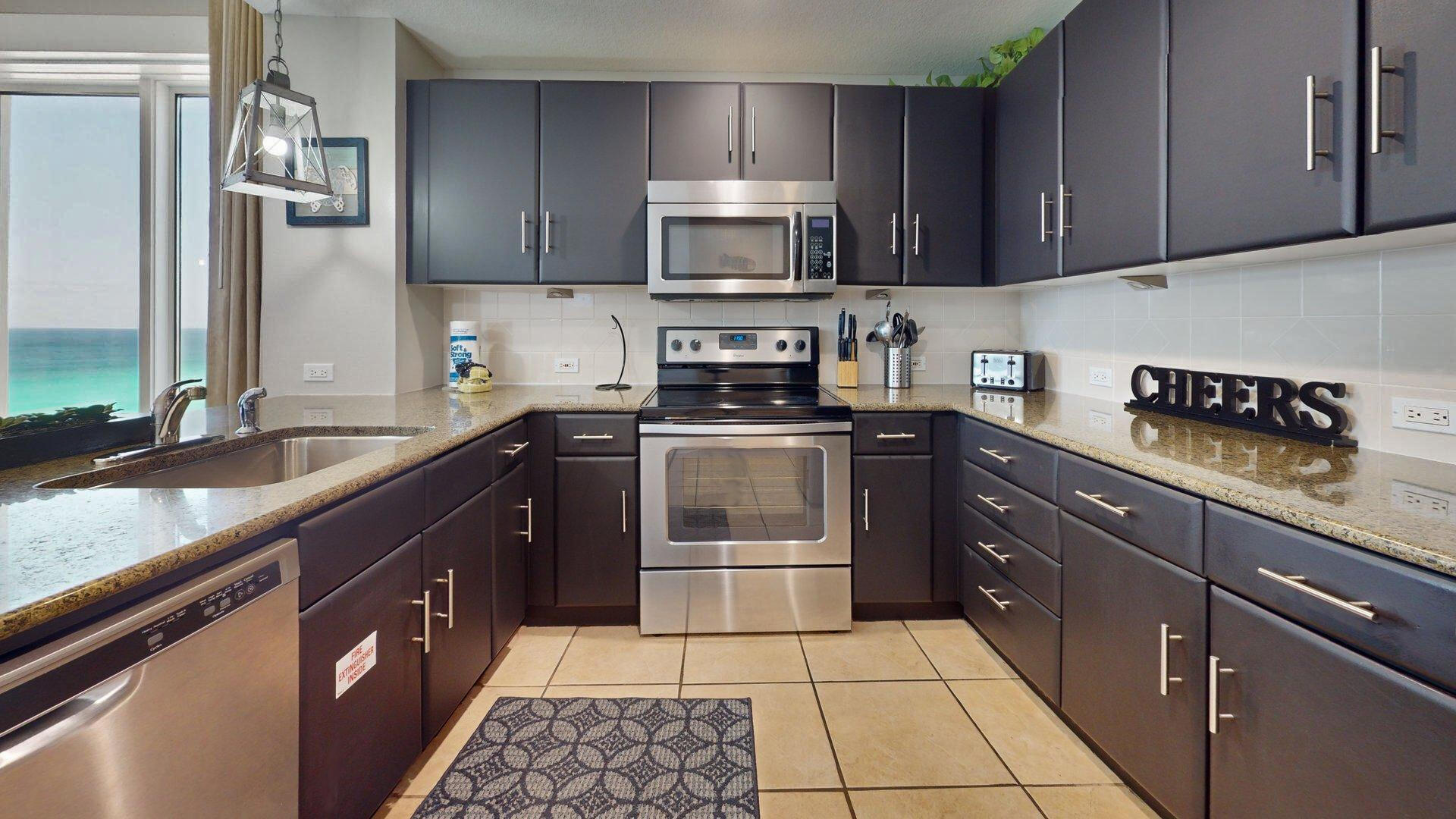 11807 Front Beach Road, Unit 11201 Panama City Beach, FL 32407 - Photo 19 of 59 1-1201-Kitchen