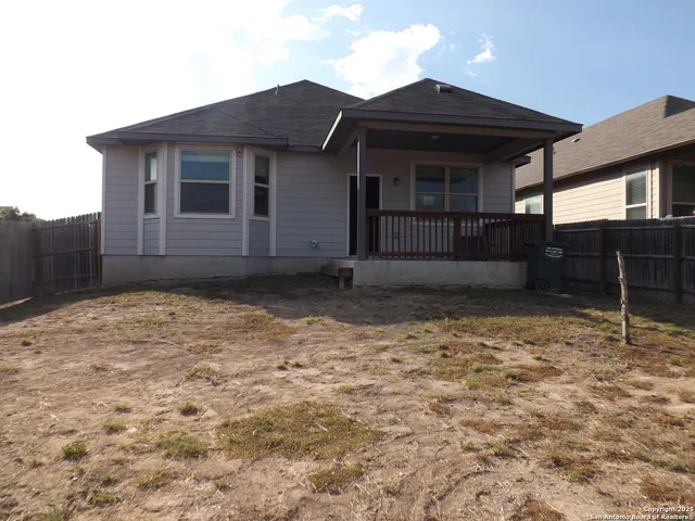 a backyard of a house