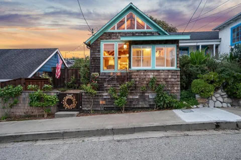 a view of stairs and flowers