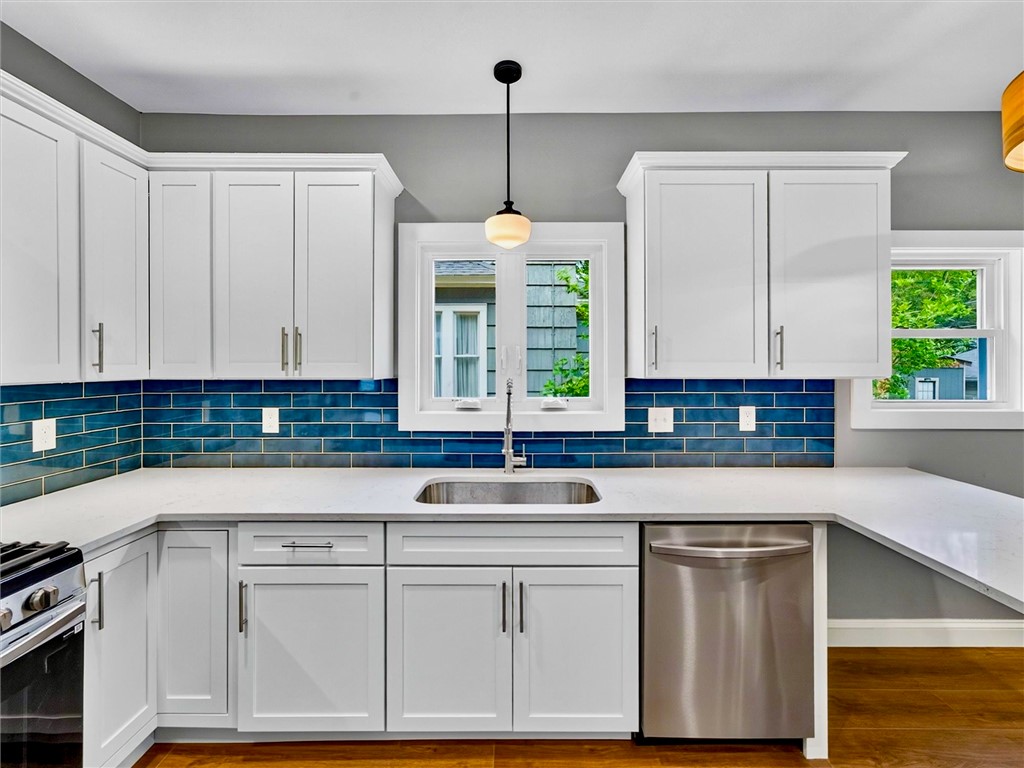 132 Mulberry Street Rochester, NY 14620 - Photo 2 of 50 Brand new kitchen with quartz counters. All new appliances