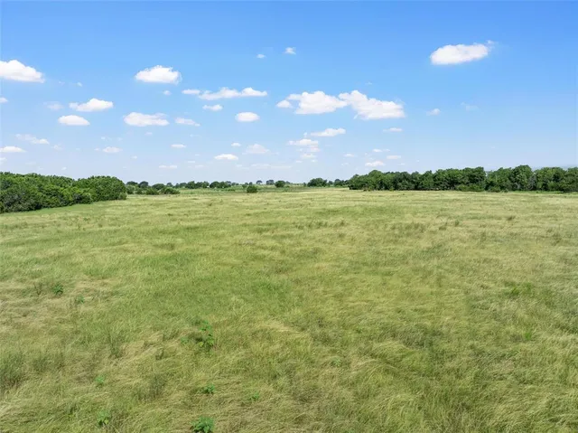 a view of an ocean and a yard