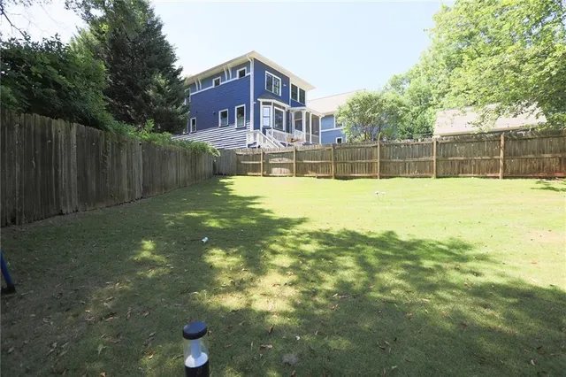 a backyard of a house