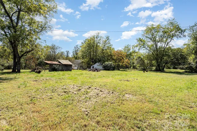 a view of yard with green space