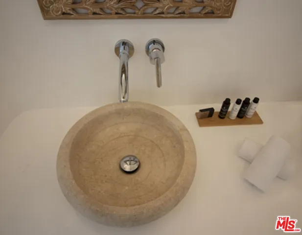 a view of a room that has a window in it