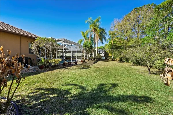 a view of outdoor space with garden