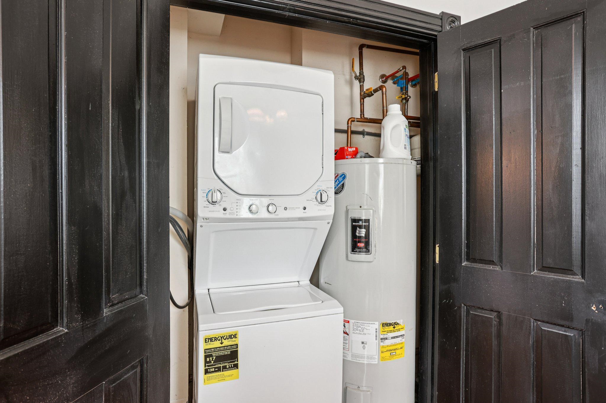 414 Broadway, Unit 414 West Cape May, NJ 08204 - Photo 39 of 48 a utility room with dryer and washer