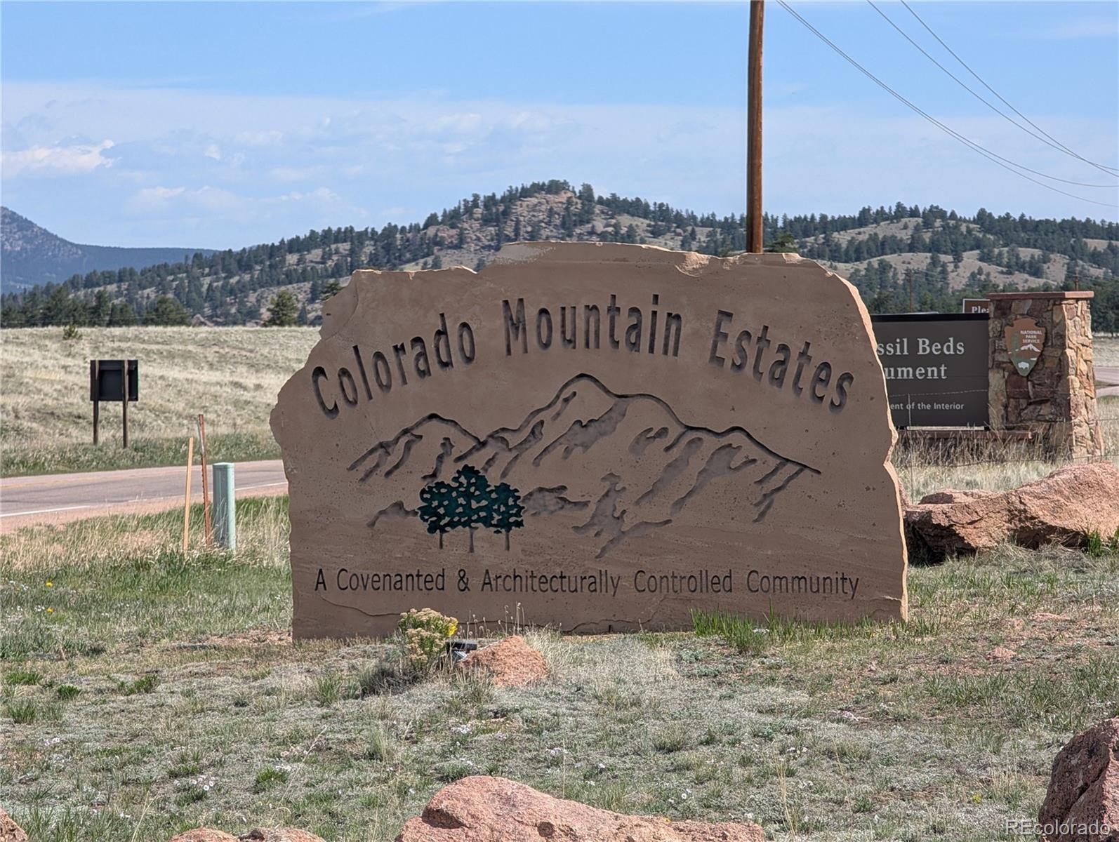 971 Spring Valley Lane Florissant, CO 80816 - Photo 11 of 14 a view of a sign in front of house