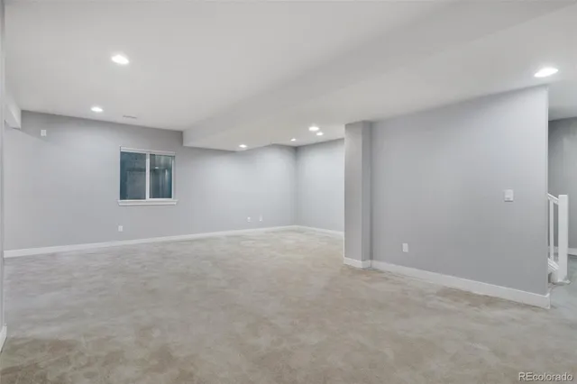 a view of an empty room