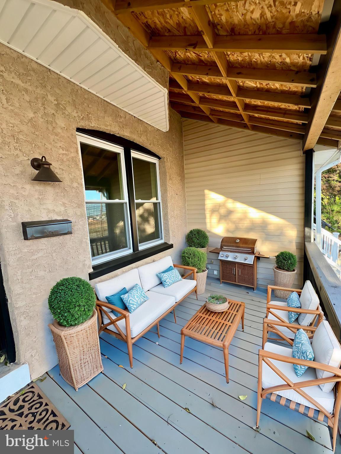 160 West Ridge Road Marcus Hook, PA 19061 - Photo 4 of 32 Front porch with virtual staging