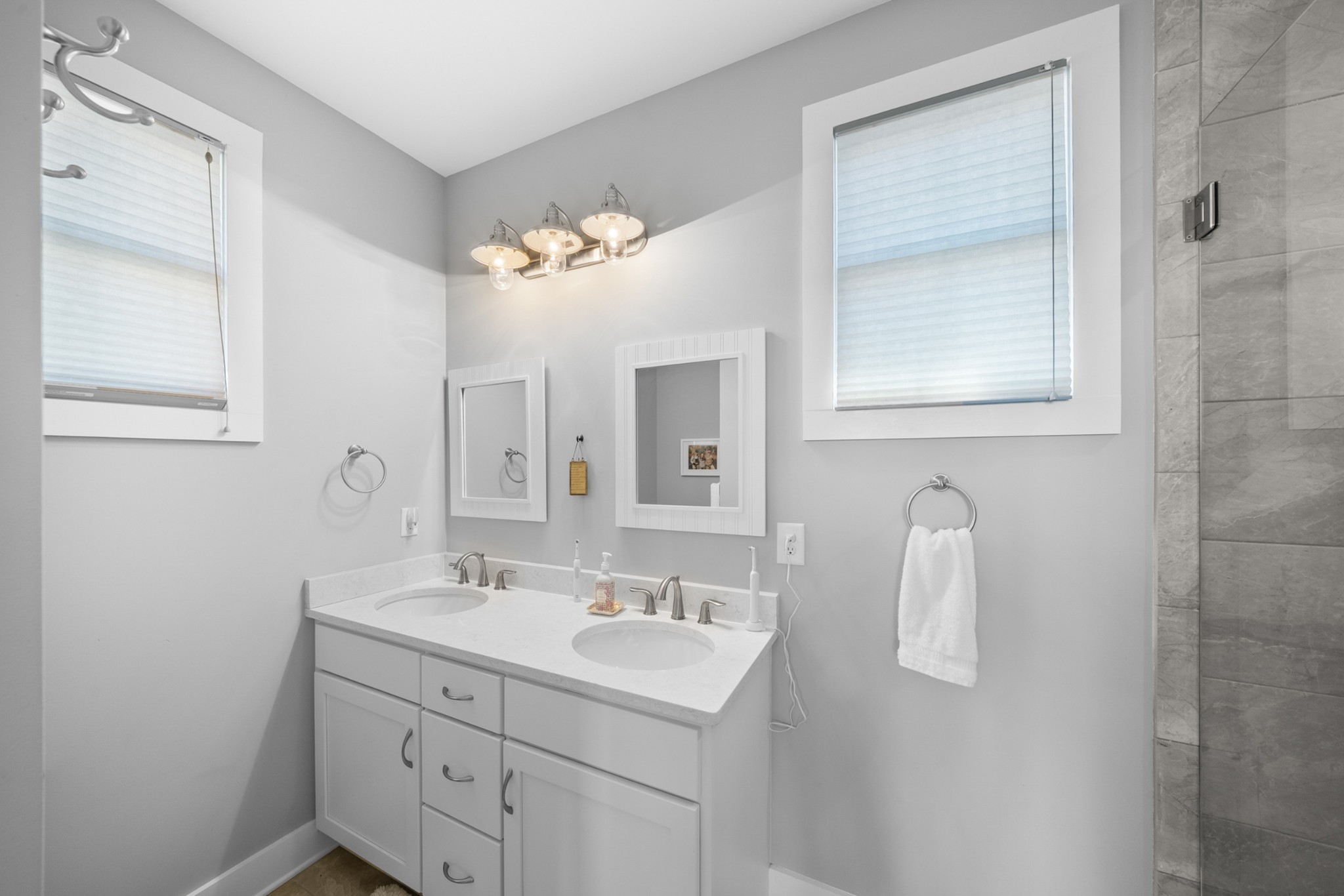 369 Fanning Bend Drive Winchester, TN 37398 - Photo 22 of 54 a bathroom with a sink vanity and mirror