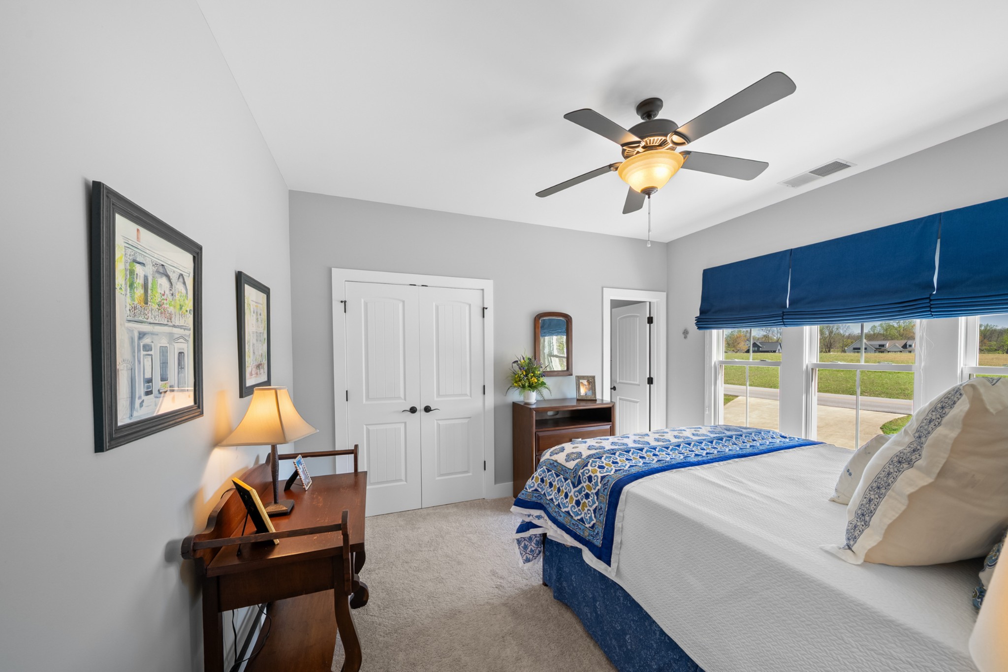 369 Fanning Bend Drive Winchester, TN 37398 - Photo 25 of 54 a bedroom with a bed and a chandelier
