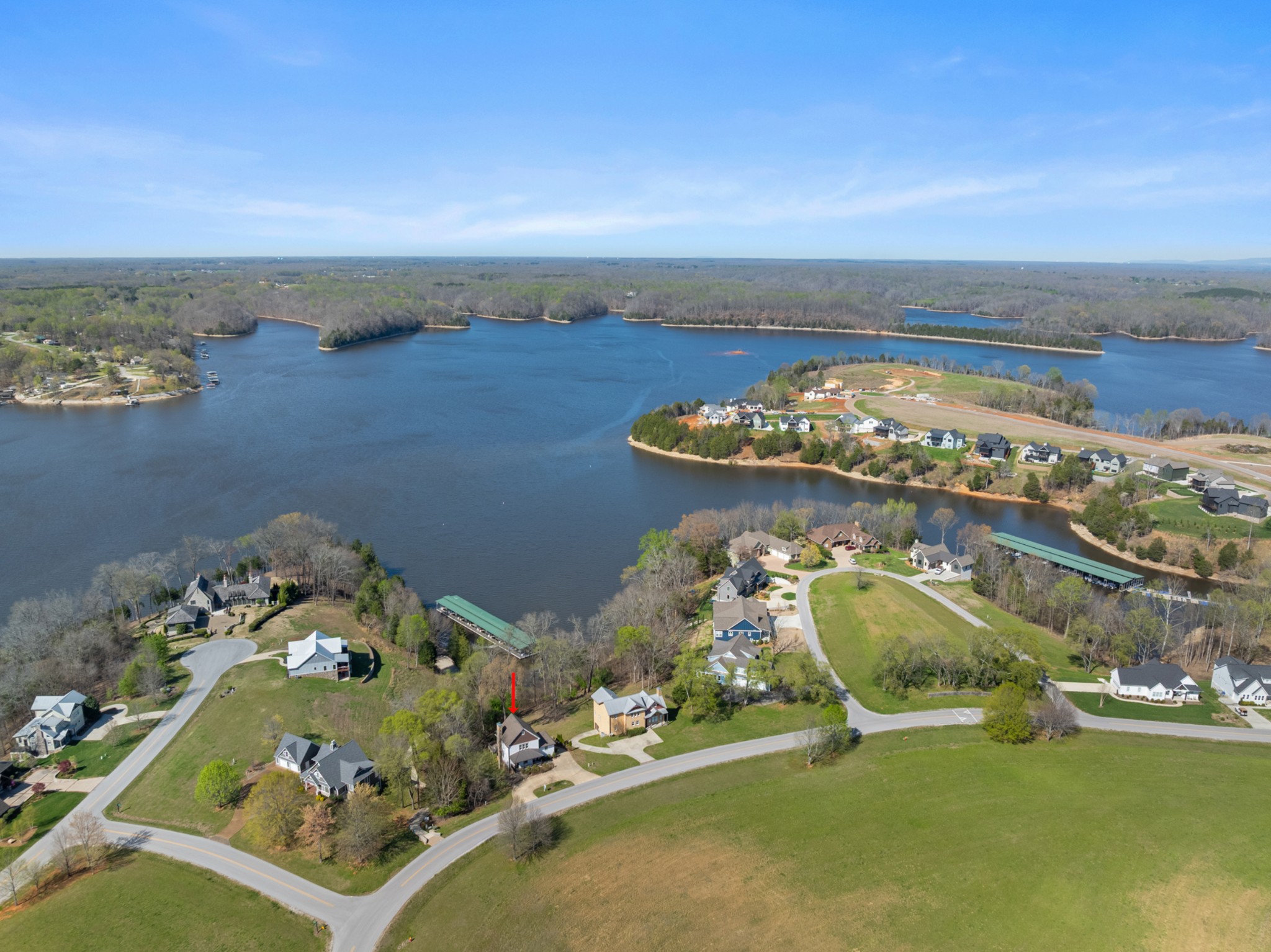 369 Fanning Bend Drive Winchester, TN 37398 - Photo 5 of 54 an aerial view of a house with a ocean view