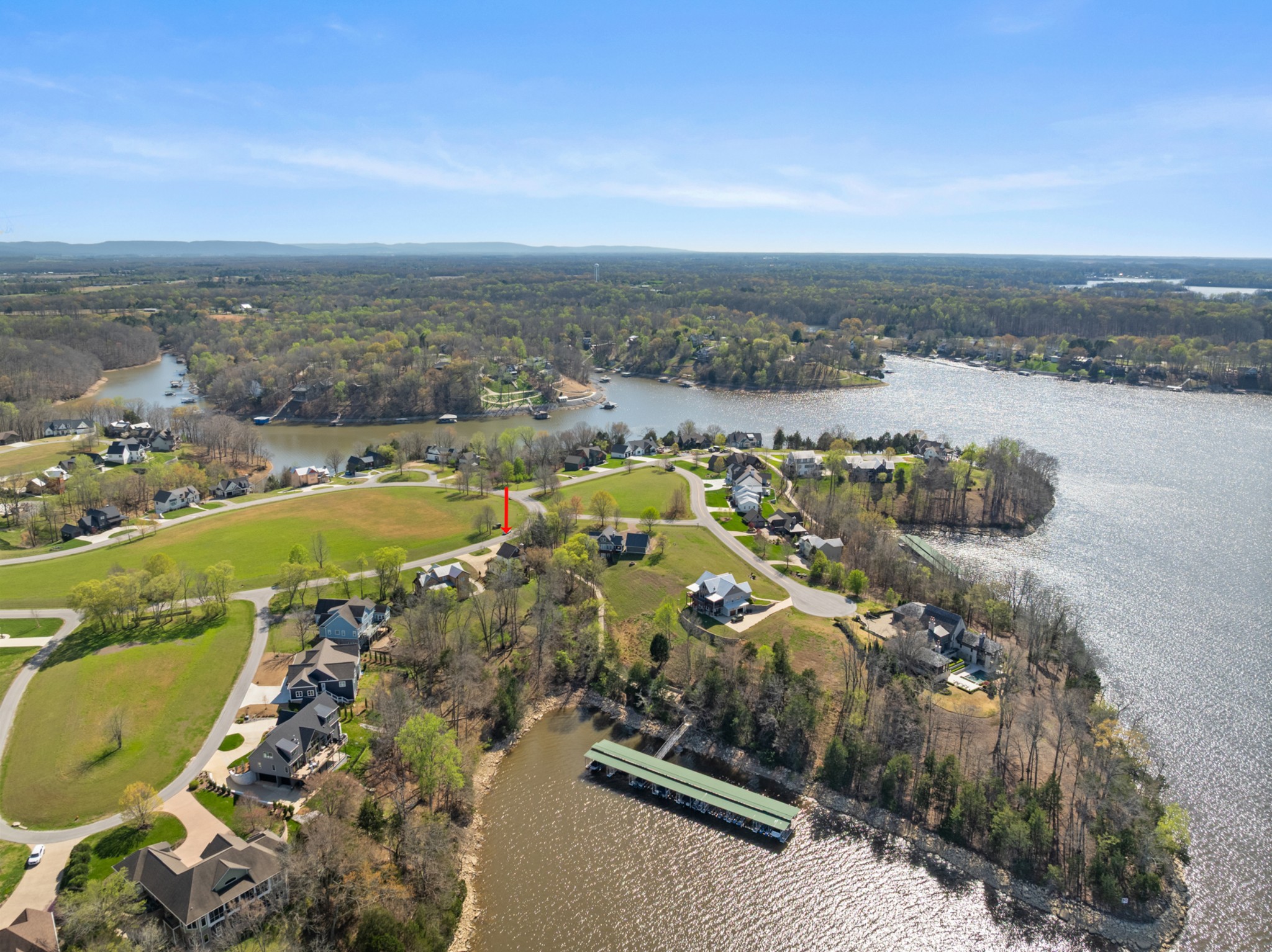 369 Fanning Bend Drive Winchester, TN 37398 - Photo 52 of 54 an aerial view of a city with lots of residential buildings