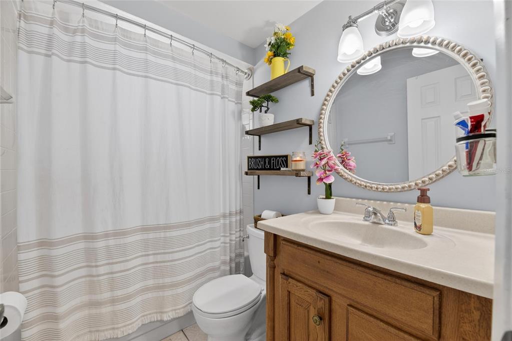 6609 Jennifer Drive Temple Terrace, FL 33617 - Photo 29 of 49 a bathroom with a sink vanity mirror and toilet