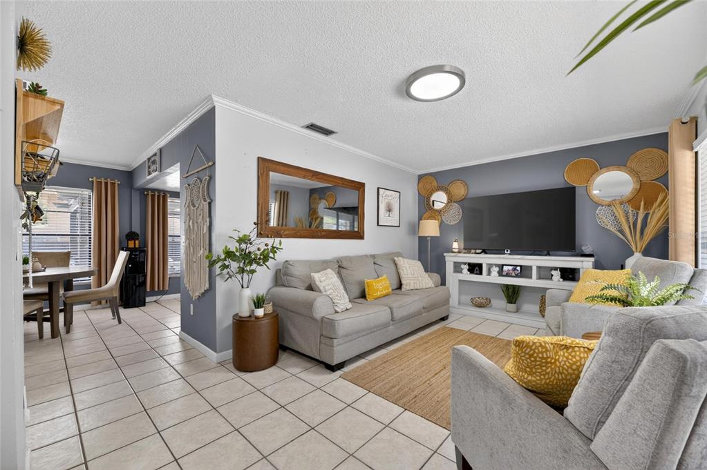 6609 Jennifer Drive Temple Terrace, FL 33617 - Photo 10 of 49 a living room with furniture and a flat screen tv