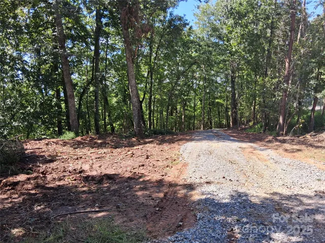 a view of backyard with green space