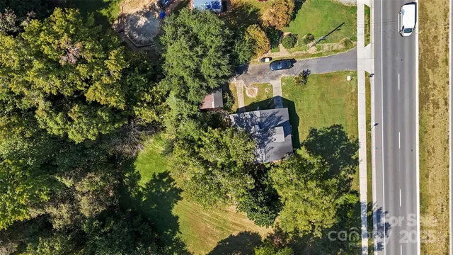 a aerial view of a house