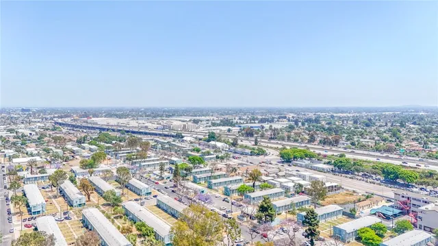 an aerial view of a city