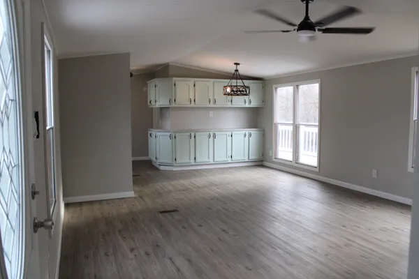 a close up view of racks on the wall