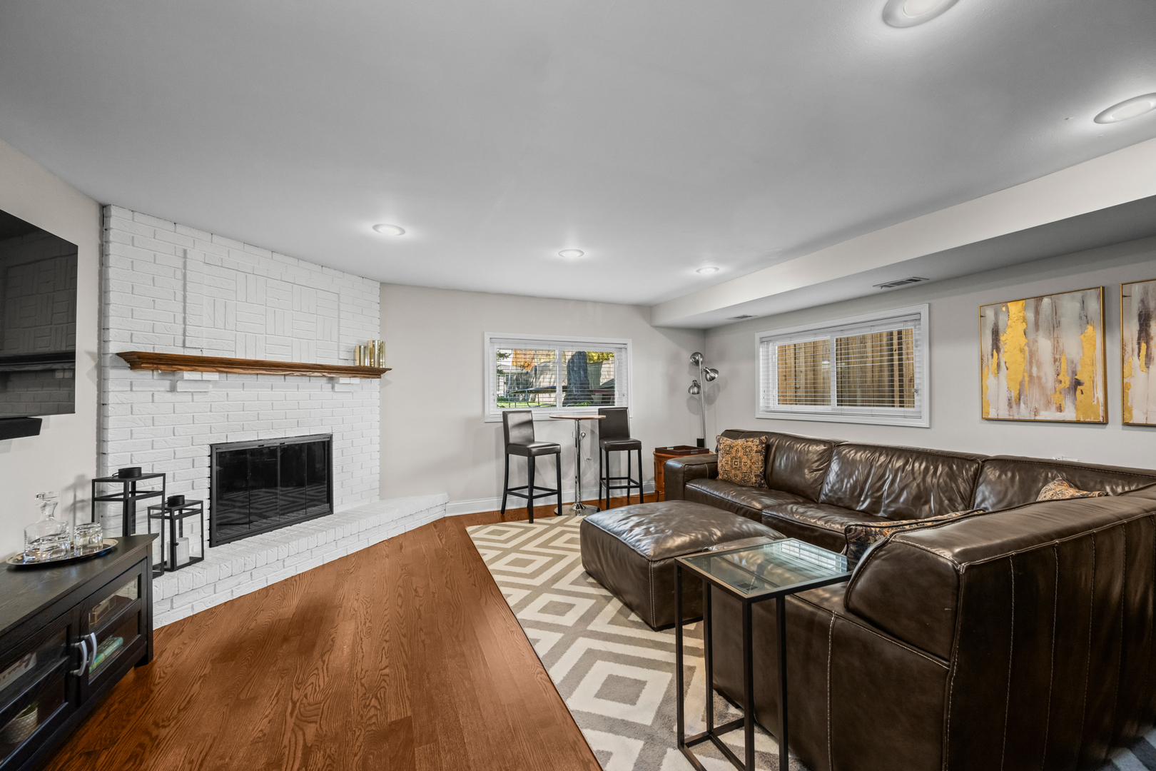 2020 Walnut St Park Ridge Park Ridge, IL 60068 - Photo 15 of 28 a living room with furniture and a fireplace