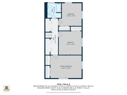 a picture of a room with a white refrigerator and a microwave