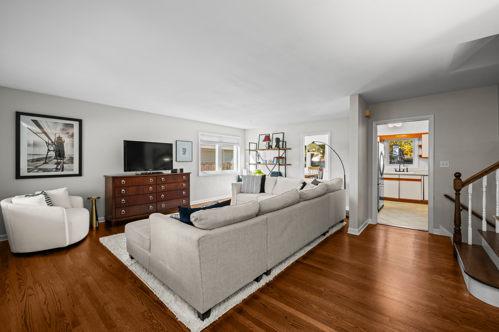 2020 Walnut St Park Ridge Park Ridge, IL 60068 - Photo 3 of 28 a living room with furniture and a flat screen tv