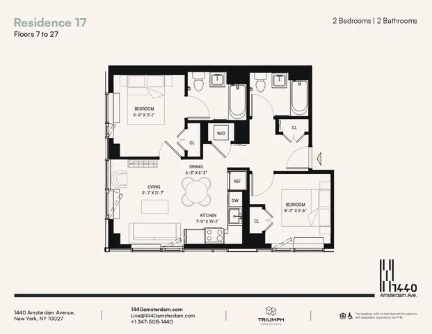 $5,295 | 1440 Amsterdam Avenue, Unit 1617 | Manhattanville