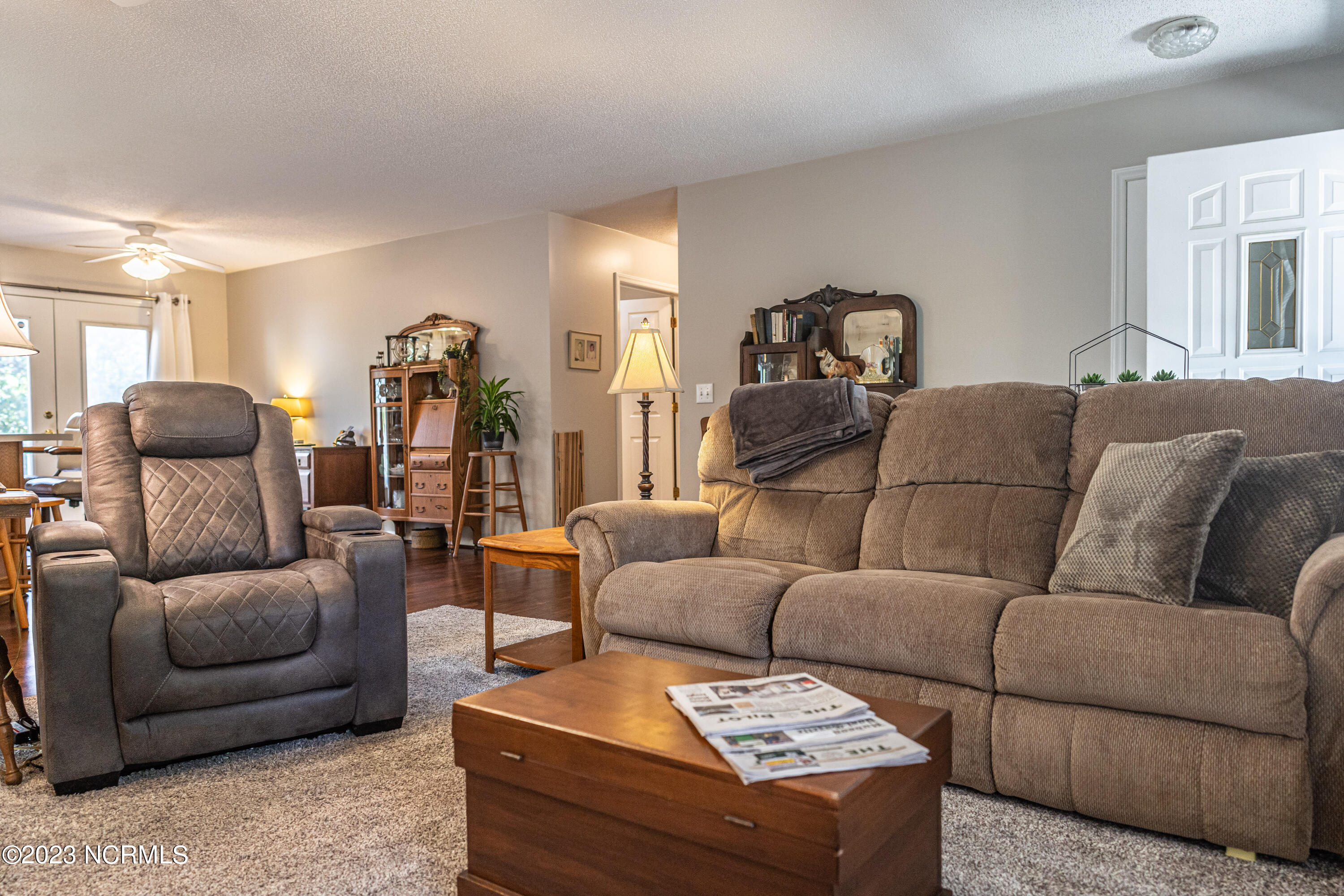 665 McIntosh Road Carthage, NC 28327 - Photo 6 of 31 Living Room with Connected Dining Area