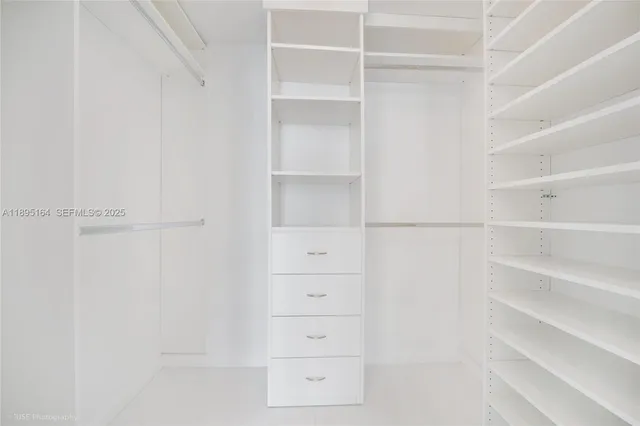 a view of walk in closet