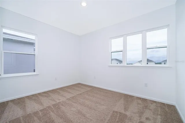 an empty room with window