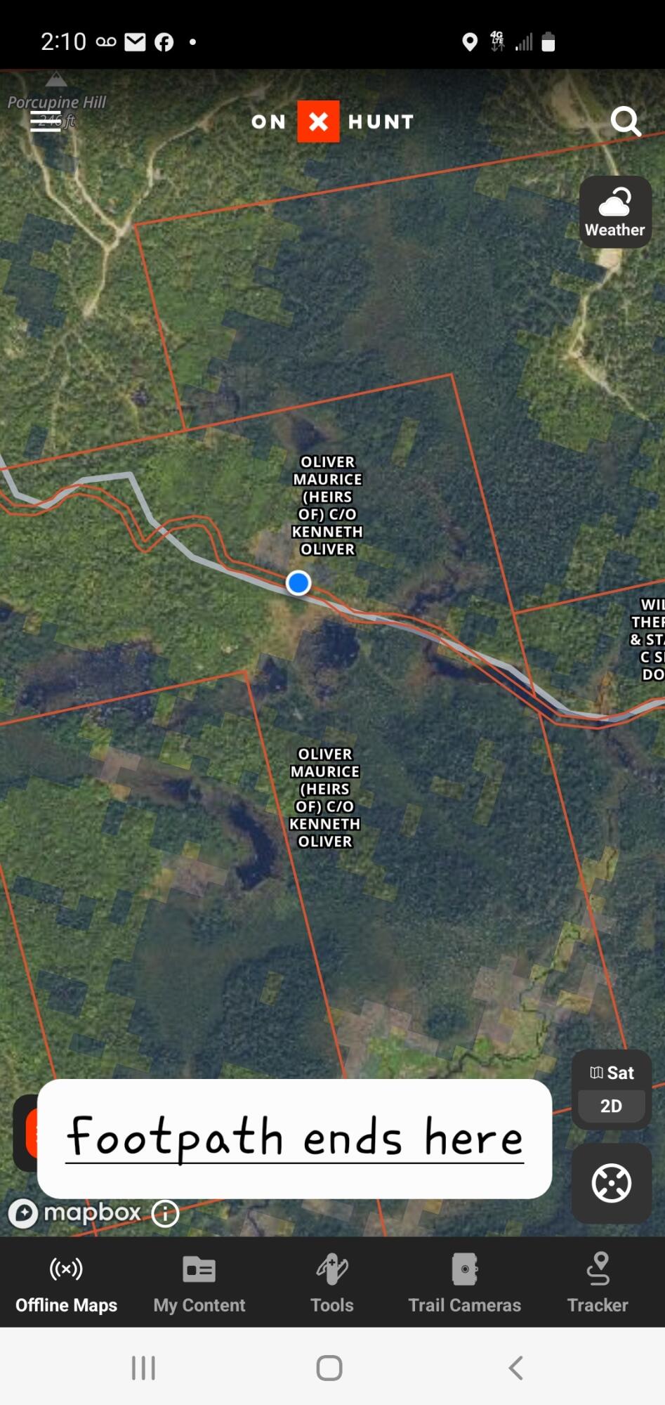 Lot 13-1 West Mcmann & Meadow Roads Addison, ME 04606 - Photo 86 of 88 Where road base ended for 100 Ac