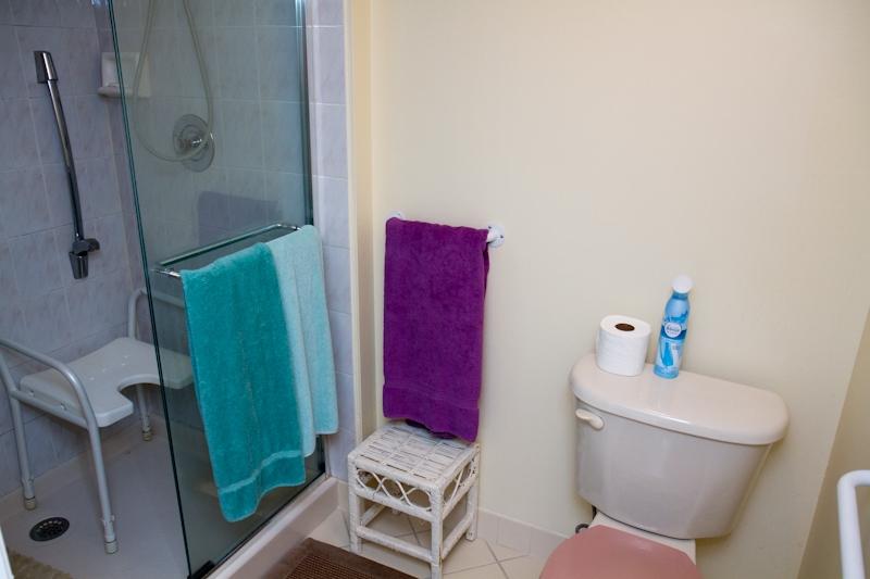 6169 Balboa Circle, Unit 203 Boca Raton, FL 33433 - Photo 8 of 19 a bathroom with a toilet and a shower
